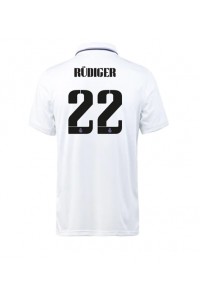 Fotbalové Dres Real Madrid Antonio Rudiger #22 Domácí Oblečení 2022-23 Krátký Rukáv